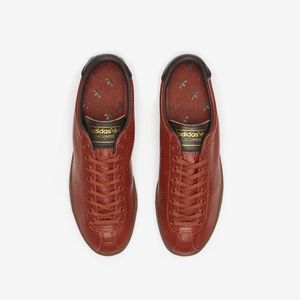 Men's Adidas Leather Lacombe - Red Wood / Gum / Night Brown - 11M